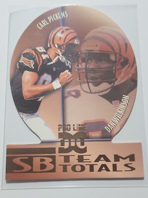 CARL PICKENS 1997 Score Board Team Totals Insert #TT3 w/ Big Daddy.  BENGALS