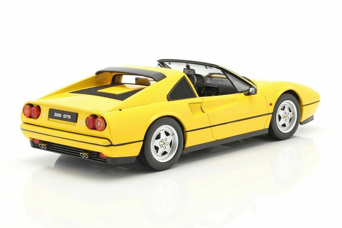 Ferrari 328 GTS Spinne Hard Top 1985 Gelb Kkscale KKDC180552 1 18