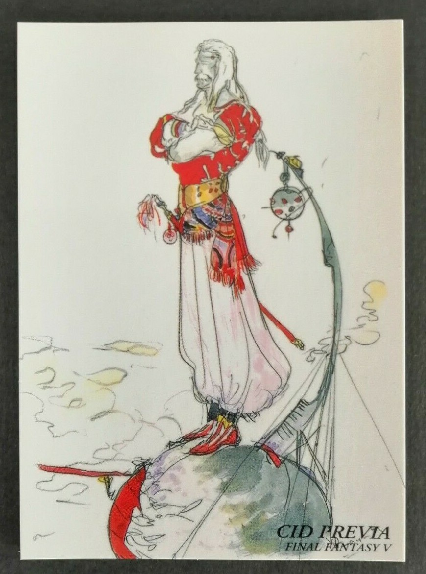 CID PREVIA Final Fantasy 5 Art Museum Card FF5 Japan