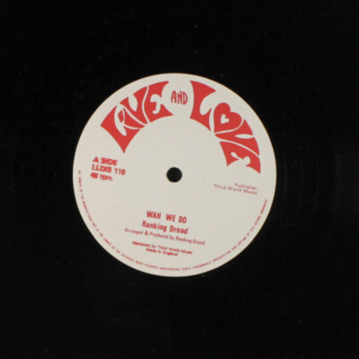 英12” Ranking Dread Wah We Do LLDIS118 Live And Love /00250 RANKING DREAD: wah we do / wah we dub LIVE AND LOVE 12