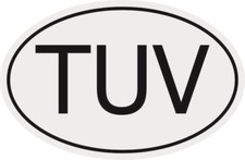Aufkleber Autokennzeichen TUV = Tuvalu Autoaufkleber Sticker