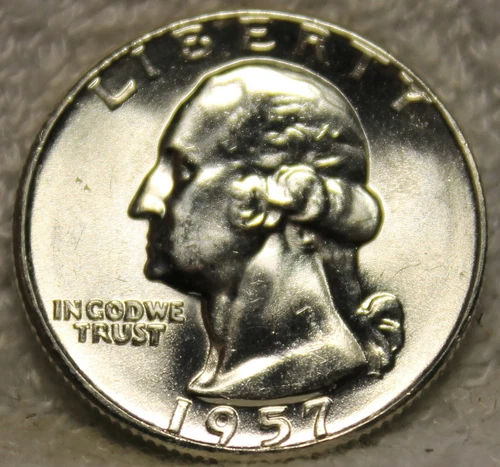 1957 uncirculated washington quarter