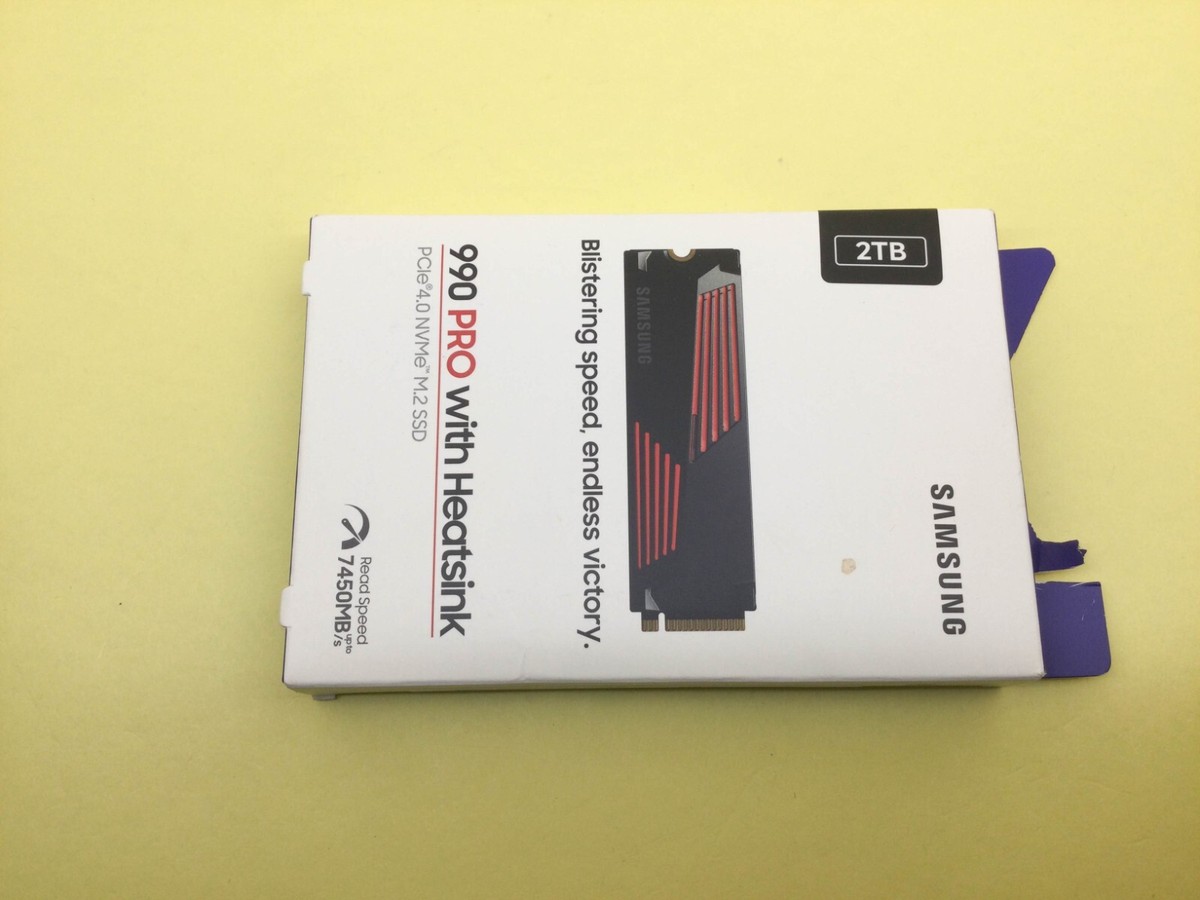 新品未開封Samsung 990 PRO 2TB SSD Heatsink Amazon.com: SAMSUNG 990 PRO w/ Heatsink SSD 2TB, PCIe Gen4 M.2