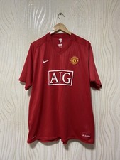 MANCHESTER UNITED 2007 2009 HOME SHIRT JERSEY NIKE 237924-666 #10 ROONEY sz 2XL