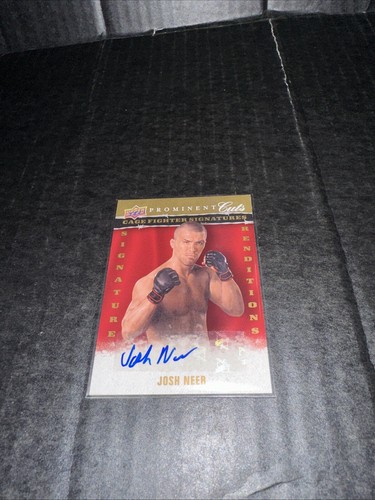 JOSH NEER 2009 UPPER DECK CAGE FIGHTER SIGNATURES AUTOGRAPH AUTO CARD UFC MMA - Picture 1 of 3