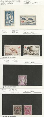 Algeria, Postage Stamp, #B41, B43, B88-9, J16, J33-4 Mint & Used