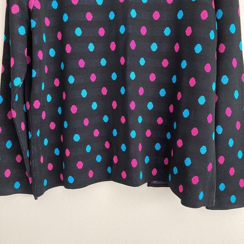 Ming Wang Open Front Cardigan Sweater Size Large Black Office Career Classic - Picture 7 of 8
