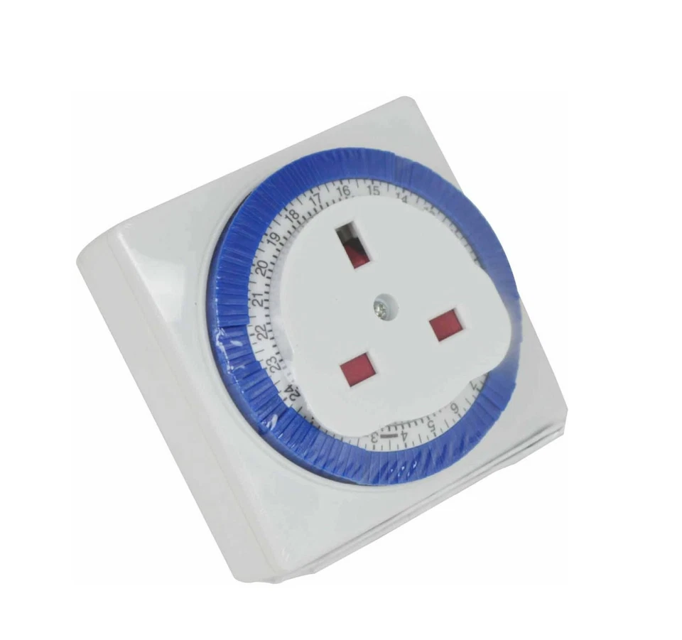 24 HOUR TIMER CLOCK SOCKET UK 3PIN MAINS PLUG IN TIMER SWITCH MECHANICAL - Image 4 of 4