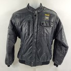 Powell Cat Vintage Jacket Trucker Bomber Style Black Tonkin Nylon Men's Small