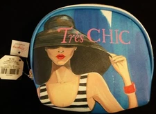 NWT Rongrong DeVoe "Tres Chic" Zipper Makeup Case