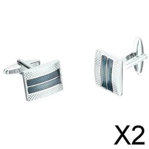 Rechteckige Manschettenknöpfe aus Messing