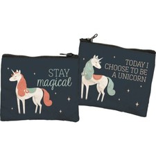 Zipper Wallet Stay Magical Today Choose To Be A Unicorn change/coin purse/pouch