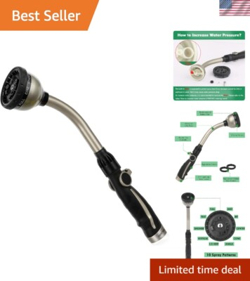 #ad #ad Heavy Duty 15 Inch Watering Wand with 10 Spray Patterns and Ergonomic Grip $56.99