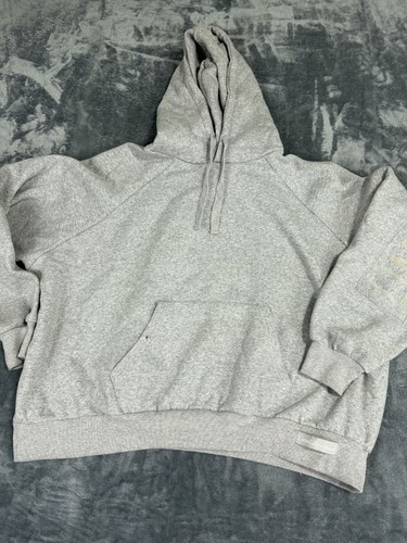 LimeLife by Alcone Womens Gray Pullover Hoodie L