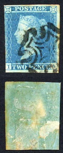 1841 2d (IA) Three margin Clear profile Black Maltese cross