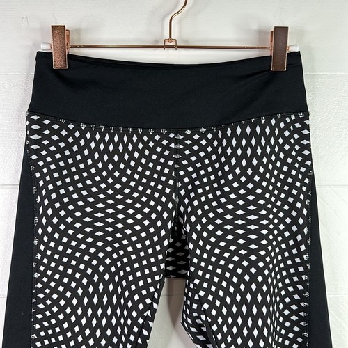 LULAROE Negro Blanco Diamante Abstracto Simplemente Cómodo Entrenamiento Gimnasio Capris Talla XS - Imagen 6 de 10