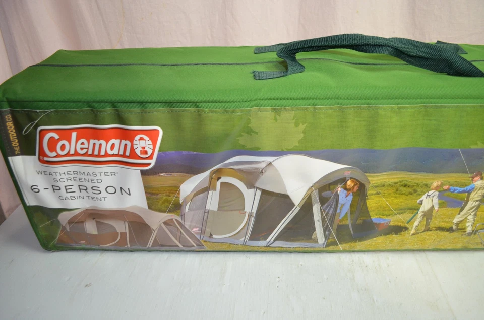 Coleman WeatherMaster proyectado 6 personas tienda pantalla habitación nuevo Foto 2 de 4