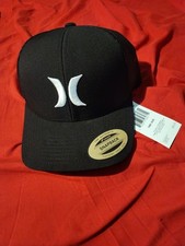 Hurley Icon Yupoong Snapback Hat Midnight Black Mesh Trucker