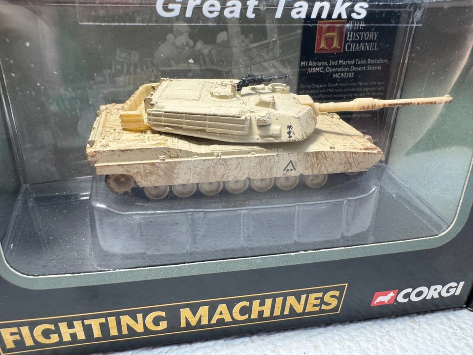 CORGI - DIECAST FIGHTING MACHINES  US MARINES M1 & M4 TANKS -NEW💥T1491 - Image 2 of 4