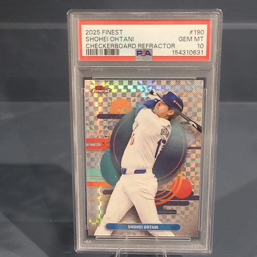 Topps 2025 Finest Shohei Ohtani #190 Checkerboard Refractor PSA 10