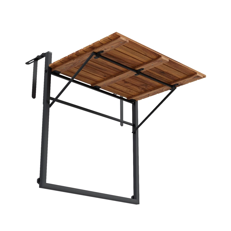 Balkontisch Klapptisch Hängetisch Balkonhängetisch Balkon verstellbar klappbar - Bild 3 von 4