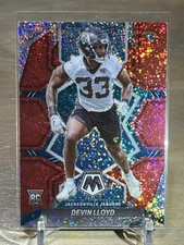 2022 Panini Mosaic Devin Lloyd RC Rookie Red Sparkle Prizm SP #375 Jacksonville