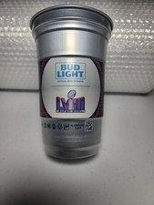 BUD LIGHT Beer Las Vegas SUPERBOWL LVIII (58) Logo Metal Beer Cup
