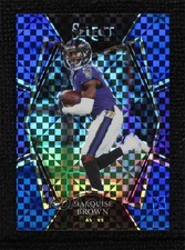 2021 Panini Select Premier Level Blue Prizm 135/149 Marquise Brown #105 0x60