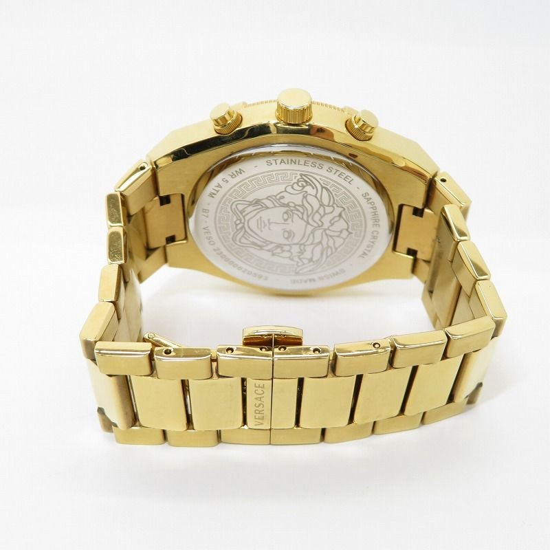Versace SPORTY GRECA Quartz Watch Gold Used, Analog, 5cm Case, 16.5cm Strap From thumbnail 6