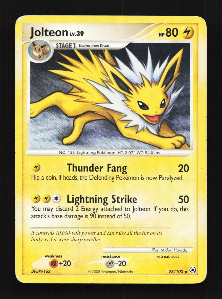 Jolteon 23/100 MP Majestic Dawn English Pokemon Card TCG
