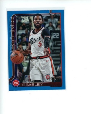 2025-26 Topps Blue Foil #43 Malik Beasley #d 2/150