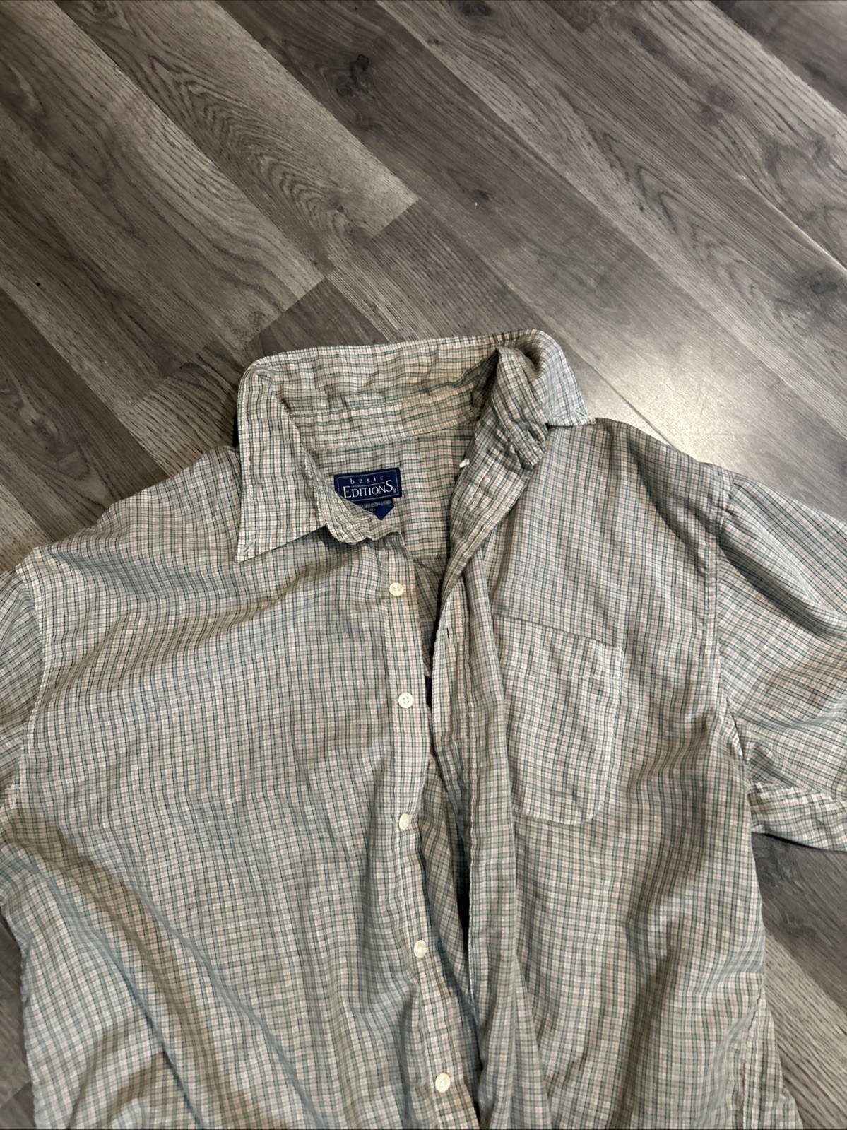 Men’s XL Basic Elements Button Up Short Sleeve Sh… - image 2