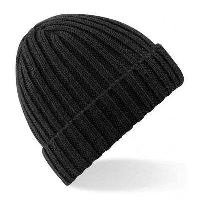 Beechfield Chunky Ribbed Beanie - Black
