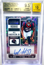 2023 Will Anderson jr. Contenders Rookie Ticket CRACKED ICE #/23 Var. Auto
