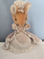 Vintage Eden Beatrix Potter Lady Mouse 11" Plush Stuffed Animal 70s