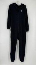 ONEPIECE The Norwegian Original Solid Black Classic Full Zip Jumpsuit Sz M