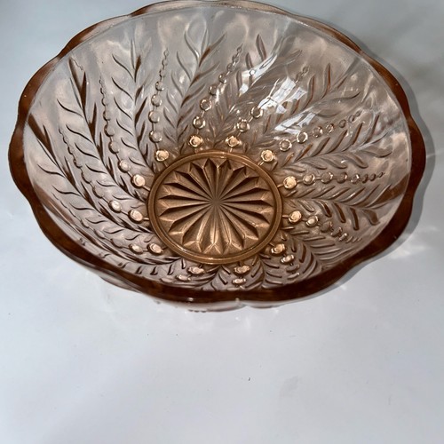 Vintage Pressed pink Glass