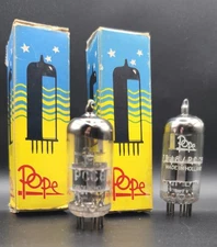 Philips ‘Pope’ PCC88 / 7DJ8 Matched NOS Pair – Heerlen Codes – Hickok 799 Tested