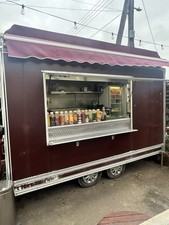 Burger Van Catering Trailer 13ft 2x Floor Standing Fryers 4ft Grill Glass Fridge