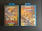 Lot Streets of Rage 1 & 2 Sega Genesis Video Games Both Tested Working