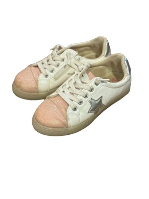 Nike Star Runner 3 Kids' Shoes White/Pink Iridescent Swoosh Size 3Y