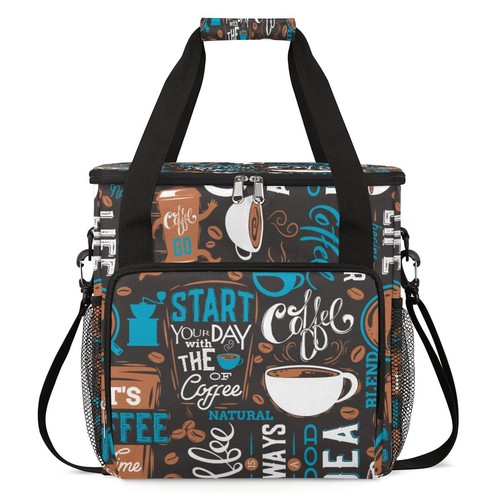 Blue Coffee Cafe Maker Carrying Bag Travel Case Compatible with Keurig K-Mini...