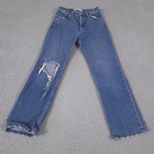 Abercrombie  Fitch Jeans Womens 25/0 Short Blue Ankle Straight Ultra High Rise