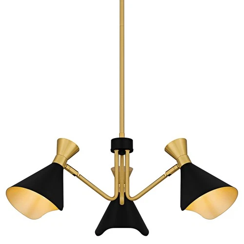 Quoizel ADN5026 Arden 3 Light 26"W Chandelier - Black - Picture 1 of 8