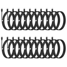 20-Pack USB C Charger Cable Bundle - 48W Fast Charging Cords