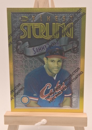 Sammy Sosa 1996 Topps Finest Sterling Gold Parallel #347 Rare Tier w/ Coating!