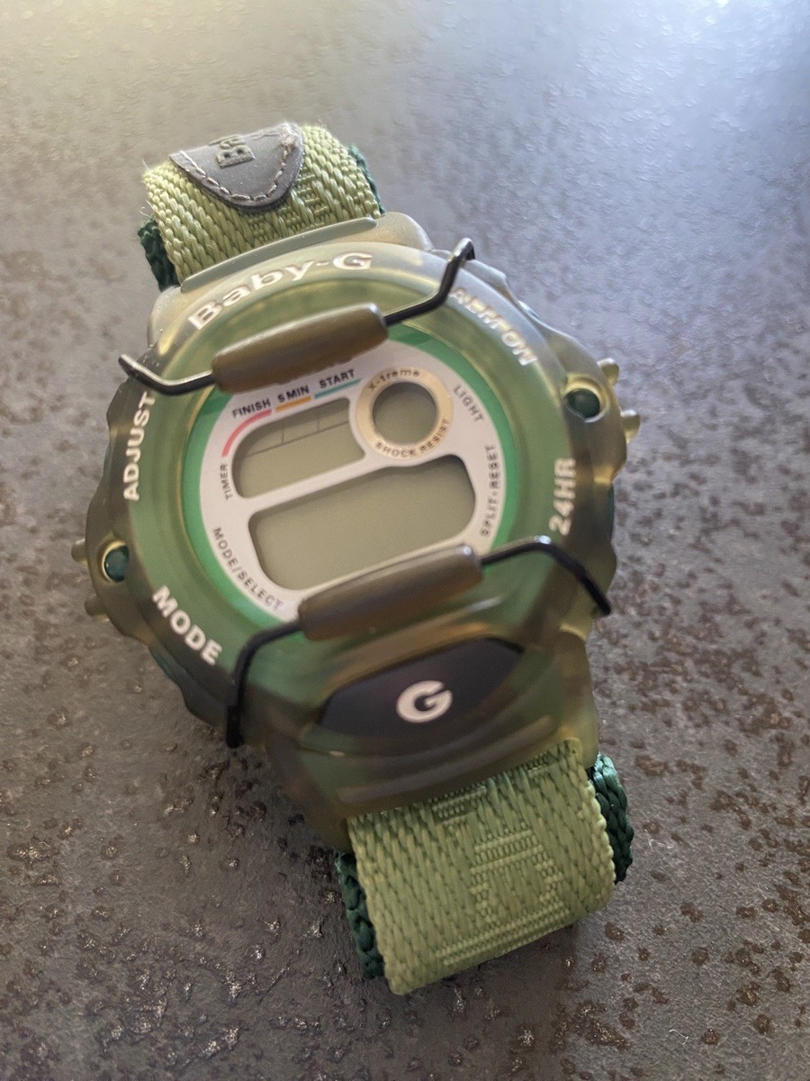 Casio BG-340 (1559) Baby-G Green/Clear Women's Watch Battery