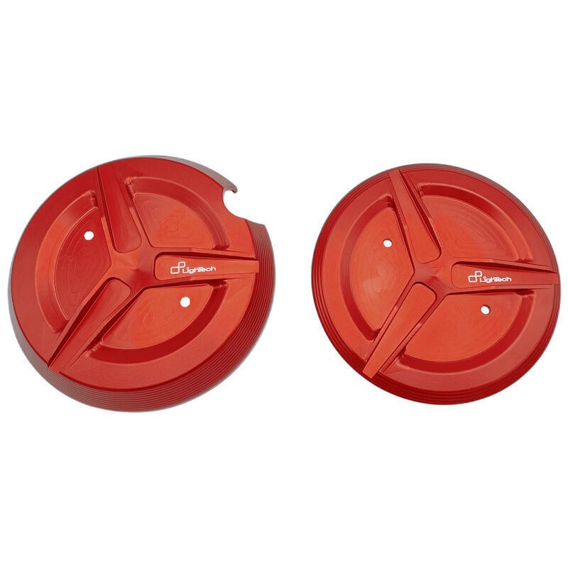 Protection de carter Lightech moto aluminium rouge accessoire de sécurité