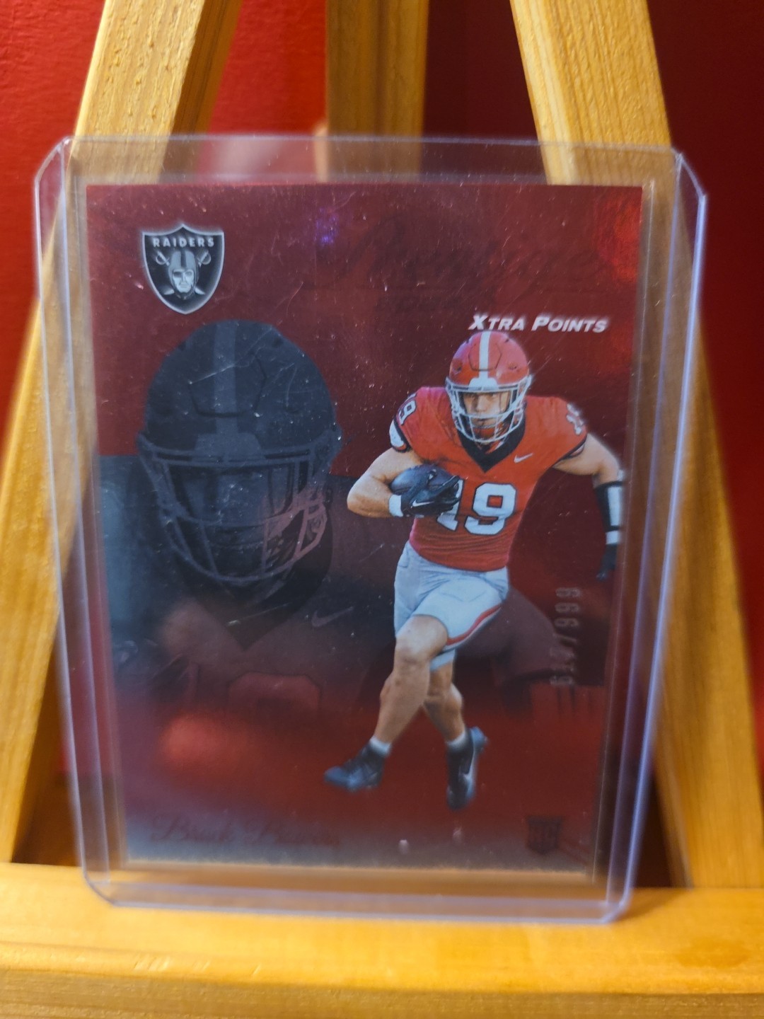 2024 Panini Prestige - Rookies Brock Bowers #305 Xtra Points Red /999 (RC)