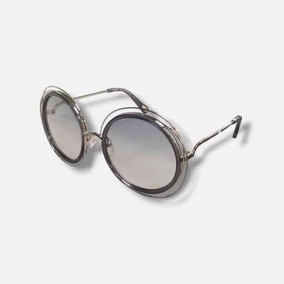 Chloé CE120SD 731 Womens Gray Round Gradient Sunglasses Shades 58/23/135